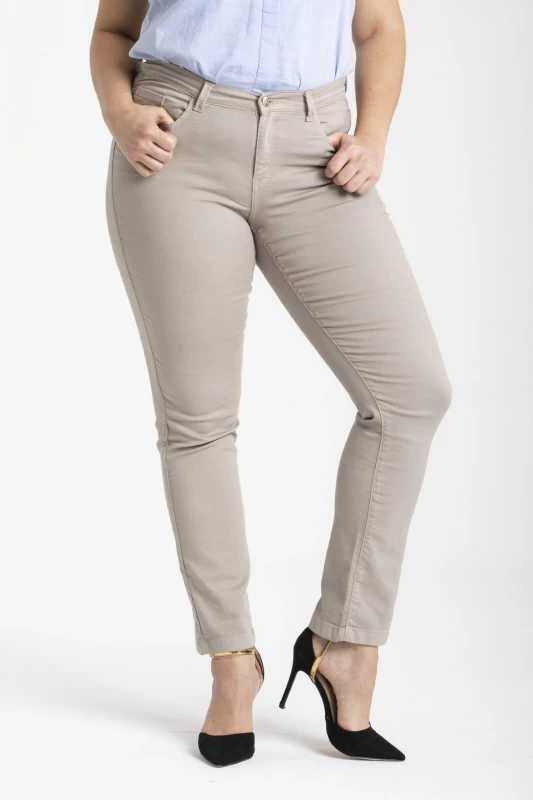 Jeans regular stretch twill de couleur