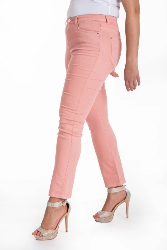 Jeans de couleur taille haute stretch