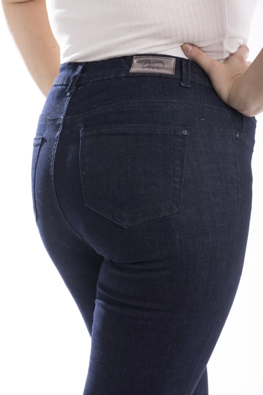 Jeans Vestibilità Regular a Vita Alta Elasticizzati