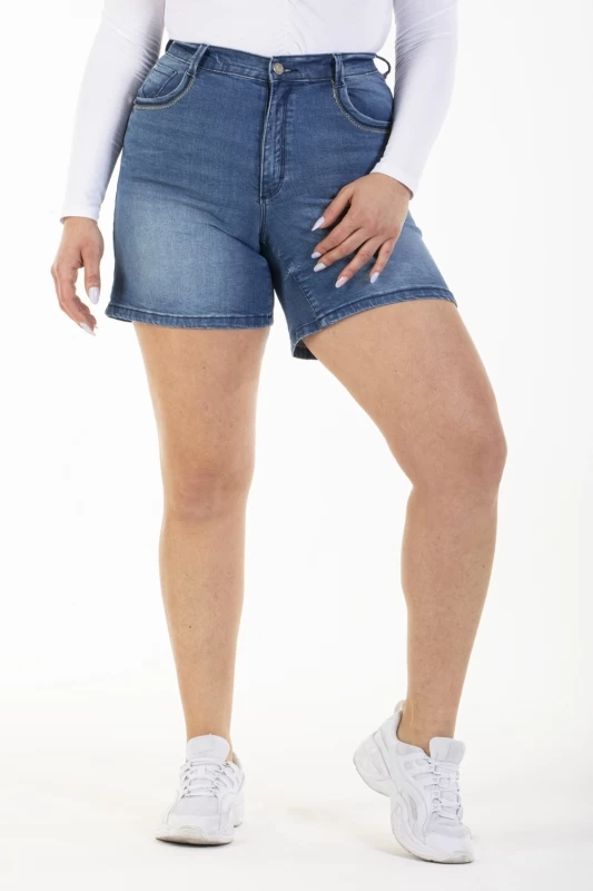 Bermuda taille haute stretch OBB5