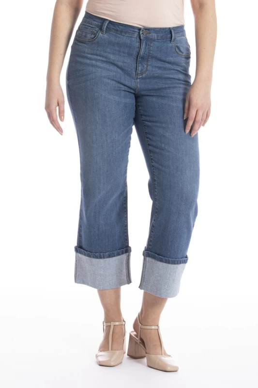 Jeans regular avec maxi revers OBHEM1