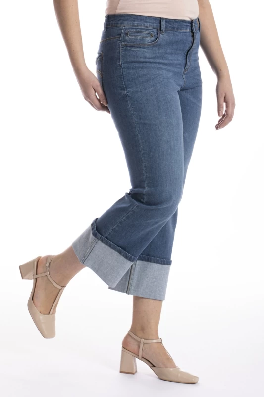 Jeans regular avec maxi revers OBHEM1