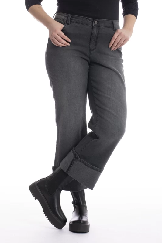 Jeans regular avec maxi revers OBHEM2