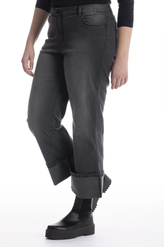 Jeans regular avec maxi revers OBHEM2