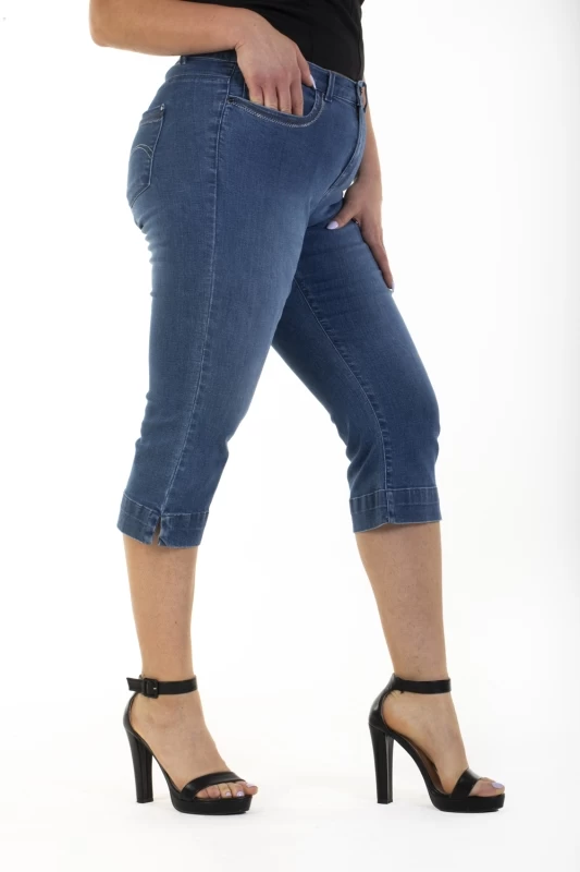 Pantacourt taille haute stretch OBP17